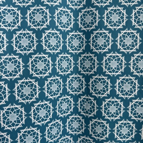 WILLIAM MURRAY Turquoise Green Blue Sandy Tiles Golf Polo Shirt Size Small - Picture 2 of 7